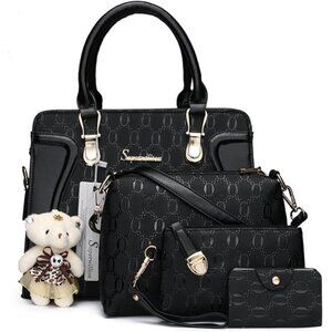 Women's Fashion Handbags Tote Bags Shoulder Bag Top Handle Satchel Purse‎ Set